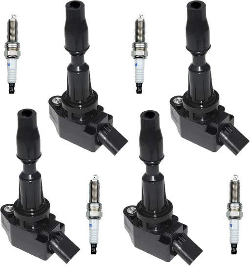 DURAFORCE 4 Ignition Coils Pack UF764 and Iridium Spark Plugs for K-ia Optima 2L 2.4L
