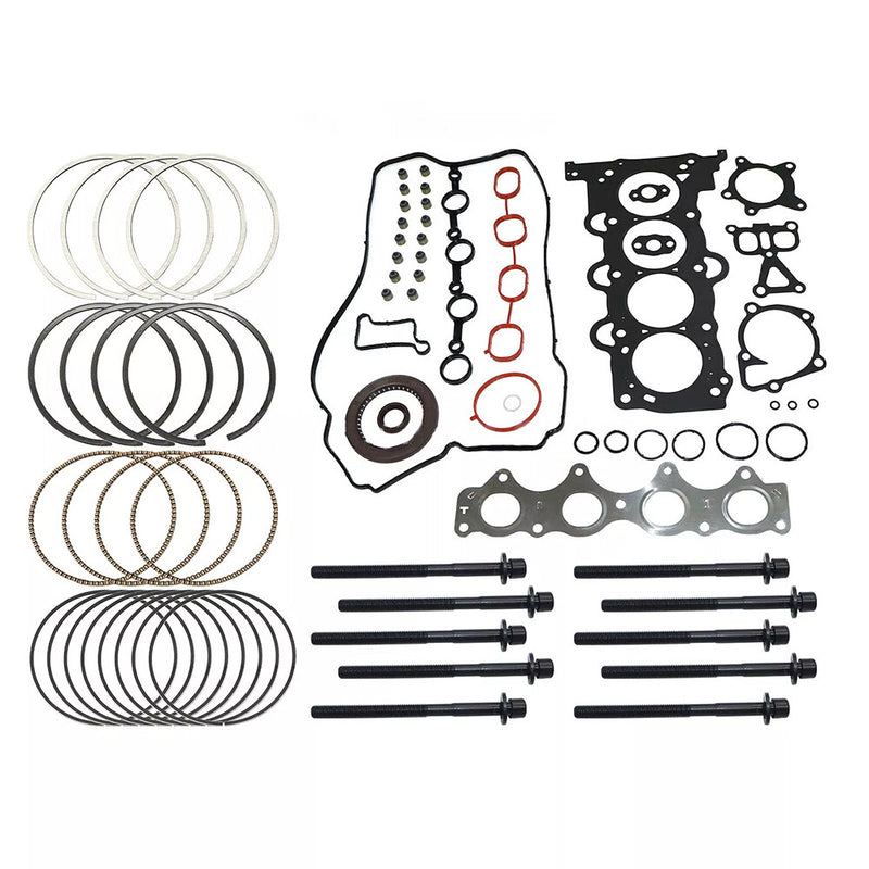 DURAFORCE Head Gasket Bolts&Piston Rings Set For Hyundai Kia Accent Rio 1.6L L4 2012-2016