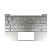 DURAFORCE New 13in Silver Palmrest For HP ENVY 13-BA 13T-BA Keyboard Upper Case w/Backlit