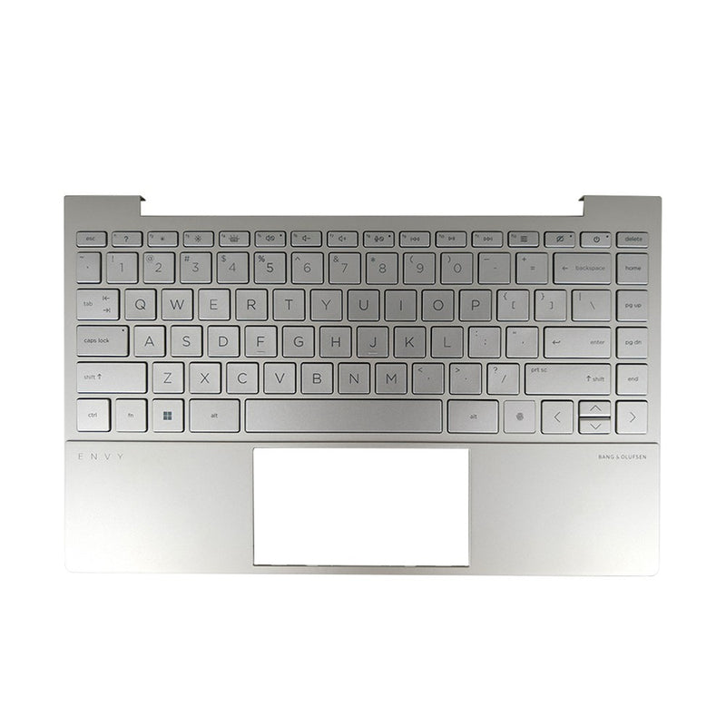 DURAFORCE New 13in Silver Palmrest For HP ENVY 13-BA 13T-BA Keyboard Upper Case w/Backlit