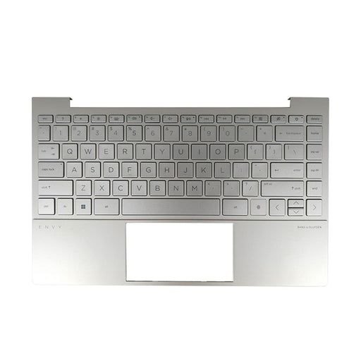 DURAFORCE New 13in Silver Palmrest For HP ENVY 13-BA 13T-BA Keyboard Upper Case w/Backlit