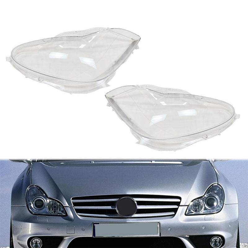 DURAFORCE For 2006-11 Mercedes Benz W219 CLS350 CLS500 CLS550 A Pair Headlight Lens Cover