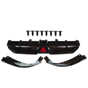 DURAFORCE For 2016-21 Civic Sedan Gloss Black DIffuser Kit W/ LED Light