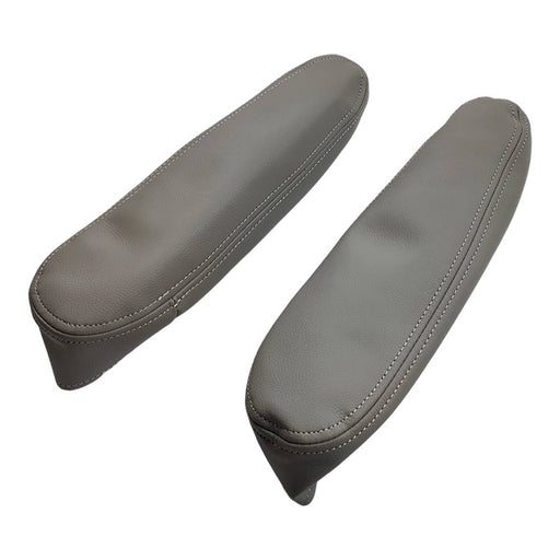 DURAFORCE NEW Leather Seat Armrest Covers Size Gray Fits For 2001-2007 Toyota Sequoia