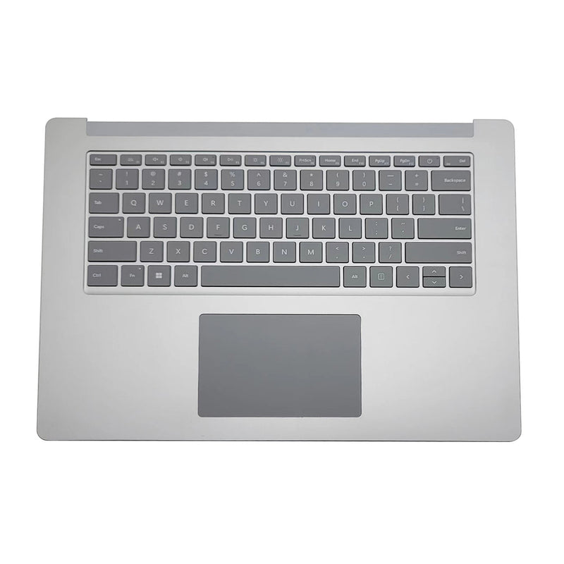 DURAFORCE New Silver Palmrest Keyboard Touchpad For Microsoft Surface Laptop 3 15" 1873 US