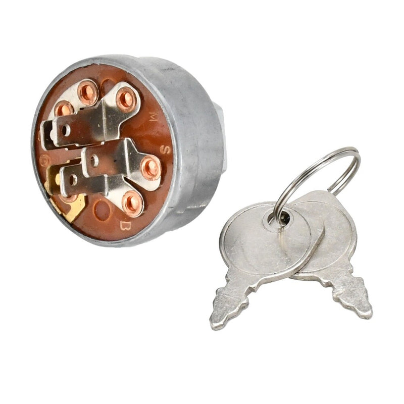 DURAFORCE Ignition Starter Switch - 2 Keys for Exmark Toro 1-543070 Troy Bilt 1754250P