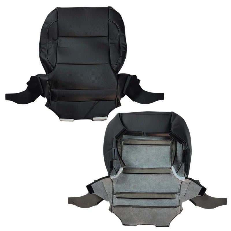 DURAFORCE Driver & Passenger Bottom Seat Cover Black For 2014 2015 -2019 GMC Yukon Sierra