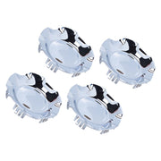 DURAFORCE New Chrome ABS Center Caps 4PCS for Chevy Suburban 2007-2014 for 7.2" Diameter