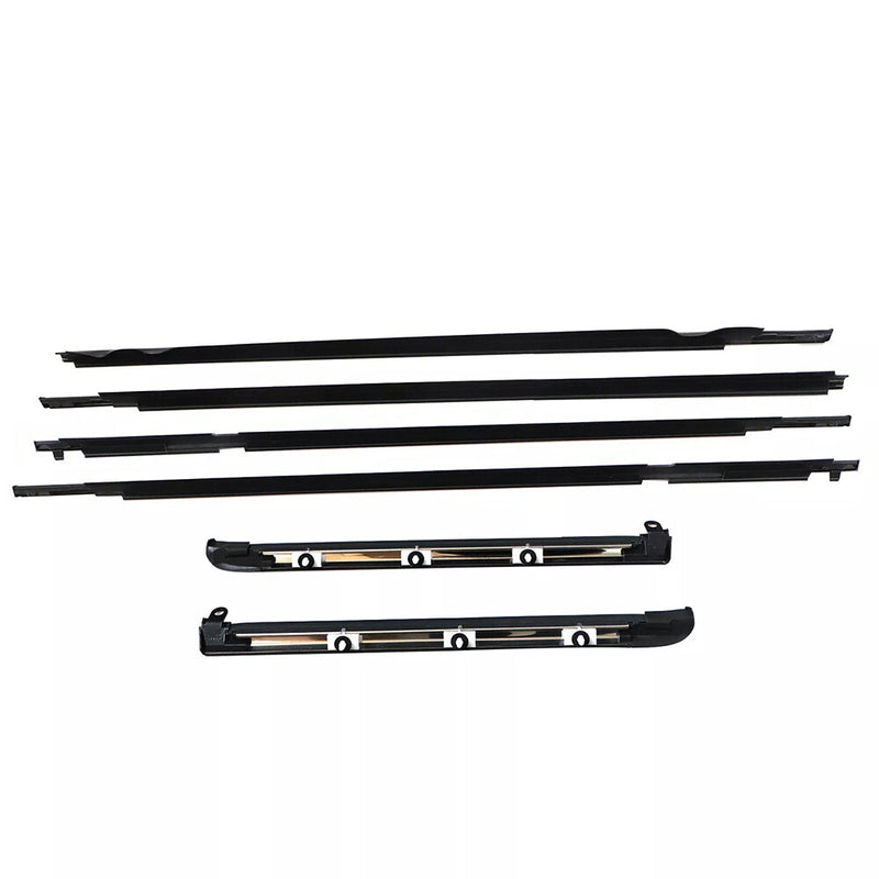DURAFORCE Car Quarter Door Belt Moulding Black Set For 2003-2008 2009 Toyota Prado GX470