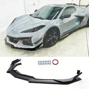 DURAFORCE For Corvette C8 Z51 STG 2020-2024 Gloss Black Front Bumper Lip Splitter