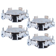DURAFORCE New Chrome ABS Center Caps 4PCS for Chevy Suburban 2007-2014 for 7.2" Diameter