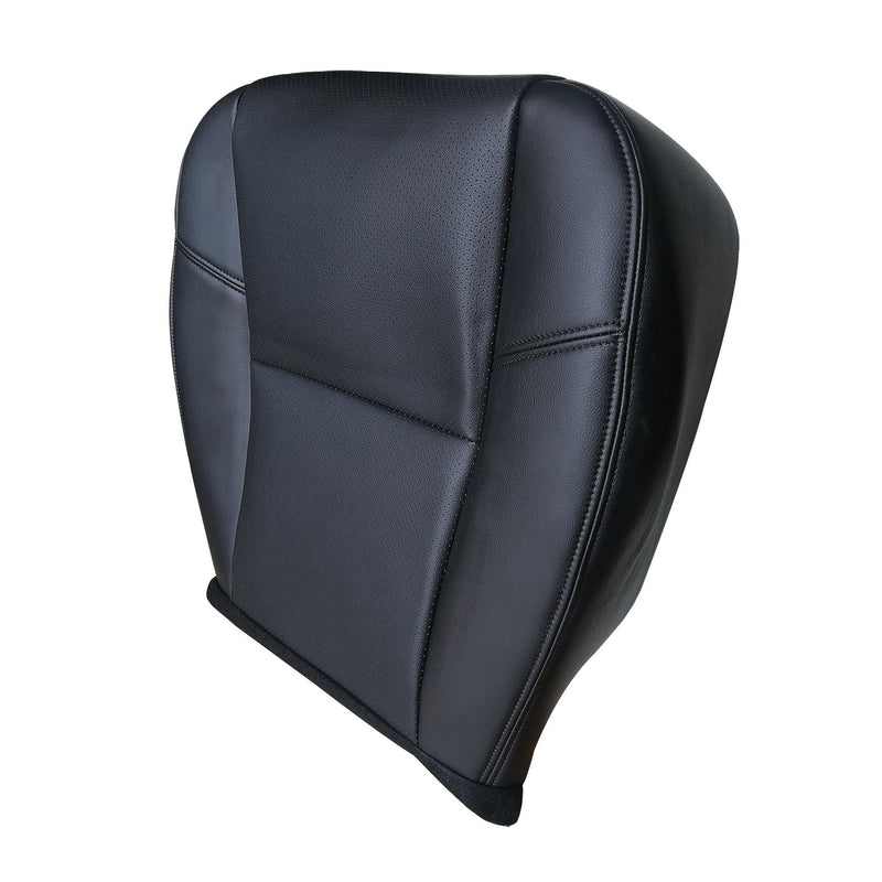 DURAFORCE For 2007 2008-2014 Cadillac Escalade Driver Side Bottom Leather Seat Cover Black