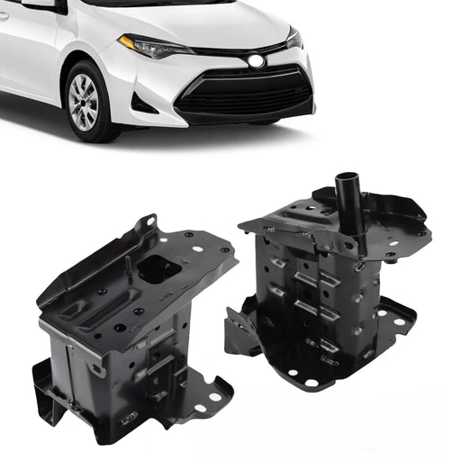 DURAFORCE For 19-23 Toyota Corolla Left Driver & Right Passenger Side Front Bumper Bracket