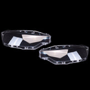 DURAFORCE A Pair Left&Right Headlight Headlamp Lens Cover For BMW 3-Series F30 F35 2016-18