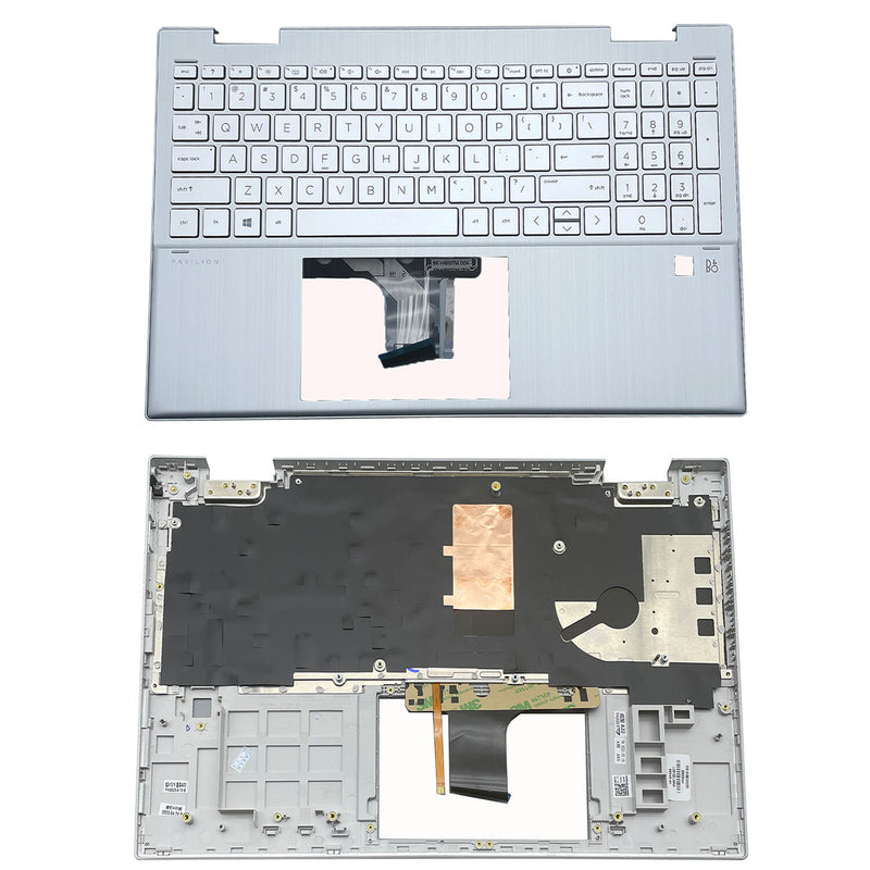 DURAFORCE New For HP Pavilion x360 15-ER0051NR 15-ER0056CL 15-ER151NR Palmrest w/FPR Hole