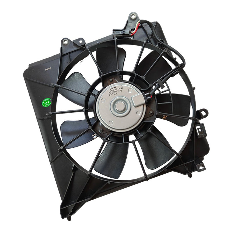 DURAFORCE For Honda Fit 2009-2014 A/C Condenser Fan Assembly Passenger Side | Single Fan