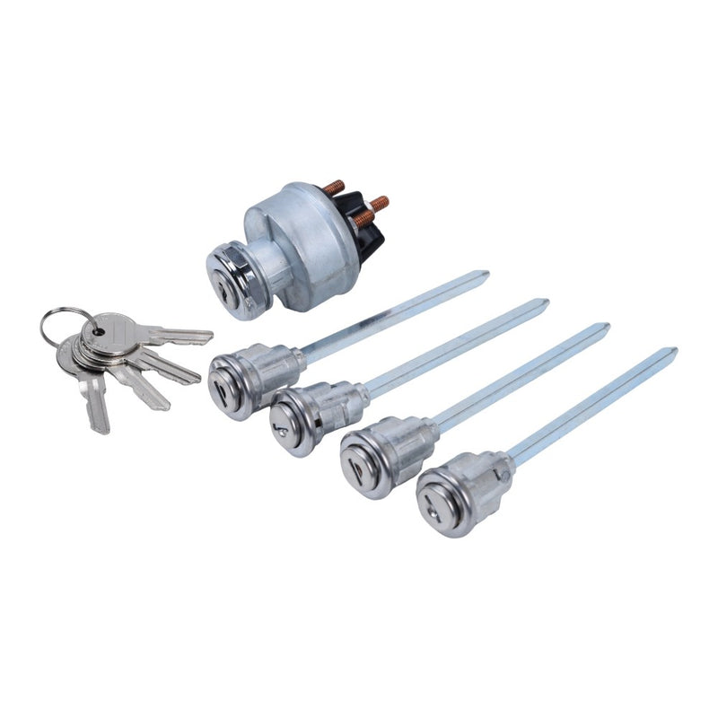 5Pcs Door Lock Cylinder Set with 4 Keys for Mack R Series Truck 1967 2005
