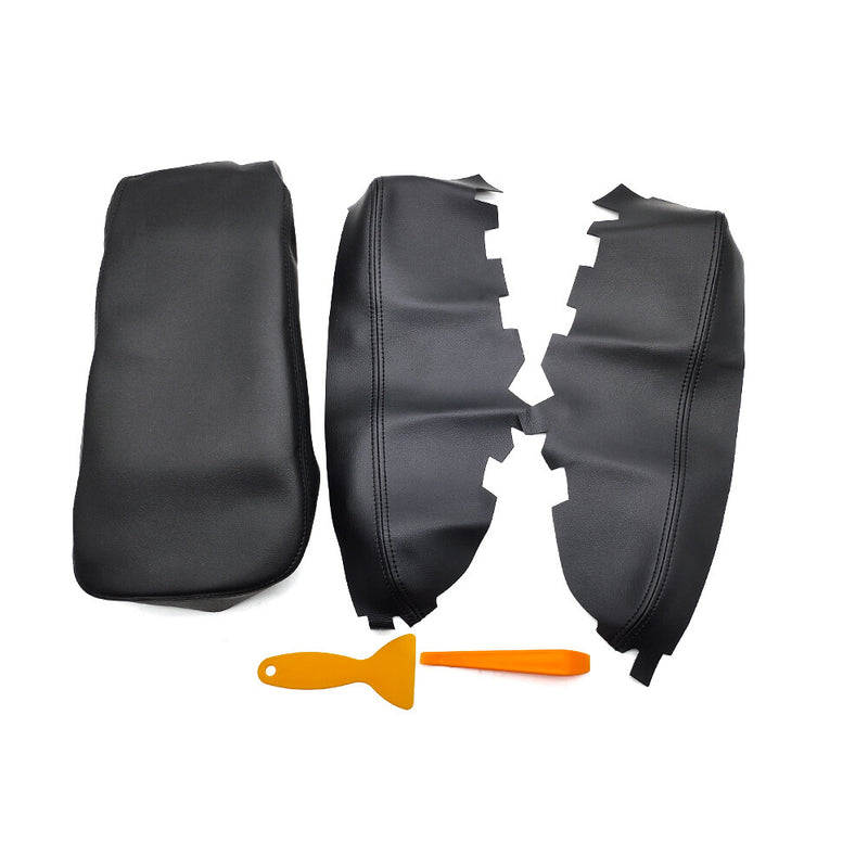 DURAFORCE Door Panel Center Console Lid Armrest Cover Black For 2013-2018 Toyota Avalon