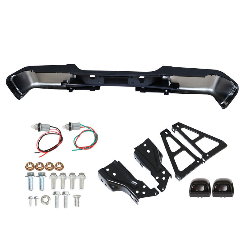 DURAFORCE Rear Bumper Assembly For 07-13 Chevy Silverado GMC Sierra 1500 Chrome GM1103148