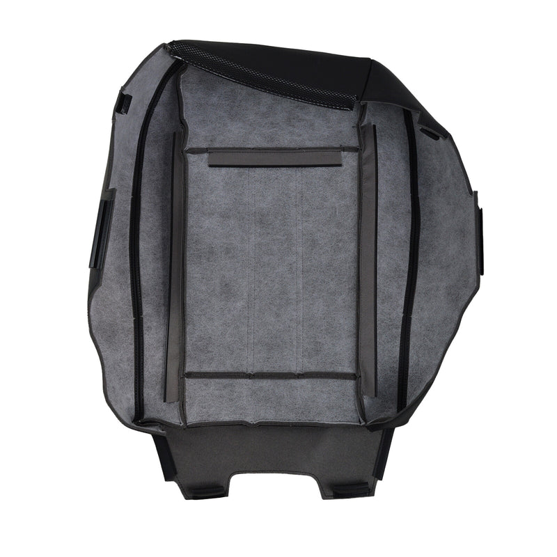 DURAFORCE Driver Side Bottom Seat Cover Black White Seam For 2008-2020 Dodge Grand Caravan