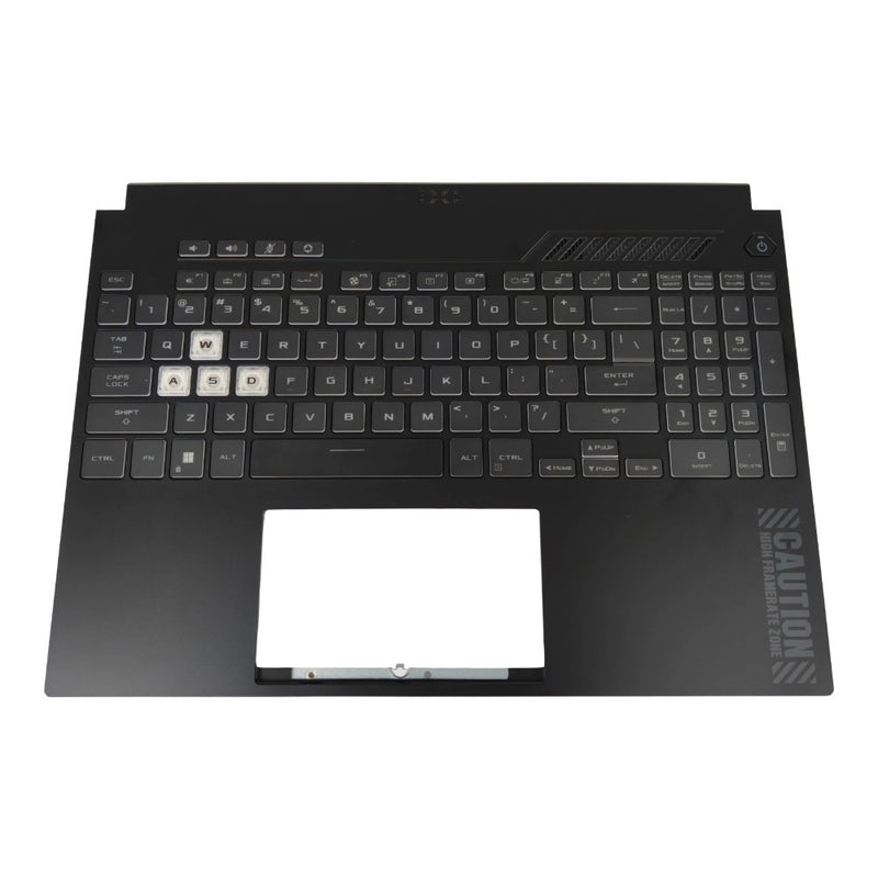 DURAFORCE Palmrest Keyboard RGB Backlit For Asus TUF Gaming A15 FA507 FA507R FX507 2022 US