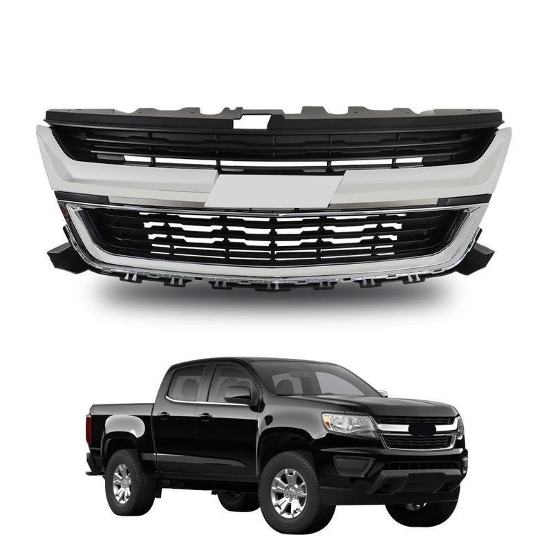 DURAFORCE NEW Front Upper Grille Replacement Grill Plastic For Chevrolet Colorado 15-20