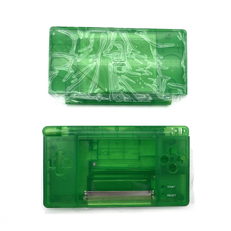DURAFORCE New For Nintendo DS Lite Full Replacement Top & Bottom Housing Shell Clear Green