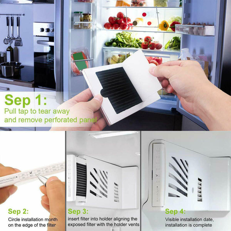 DURAFORCE 4Pcs Fridge Filter For Frigidaire PAULTRA Pure Air Ultra Electrolux EAFCBF New