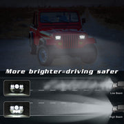 DURAFORCE Headlamp Projector Kit High/Low Sealed Beam w/DRL Super Bright 12000lm