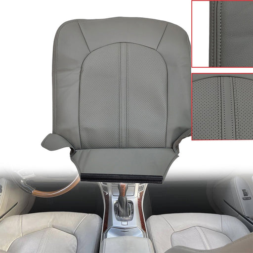 DURAFORCE Front Driver Bottom Leather Seat Cover Gray For 2008 - 2013 Cadillac CTS