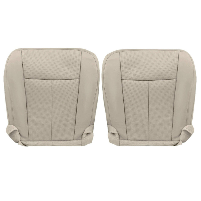 Driver Passenger Leather Bottom Seat Cover Tan for Ford Expedition 2007 2014