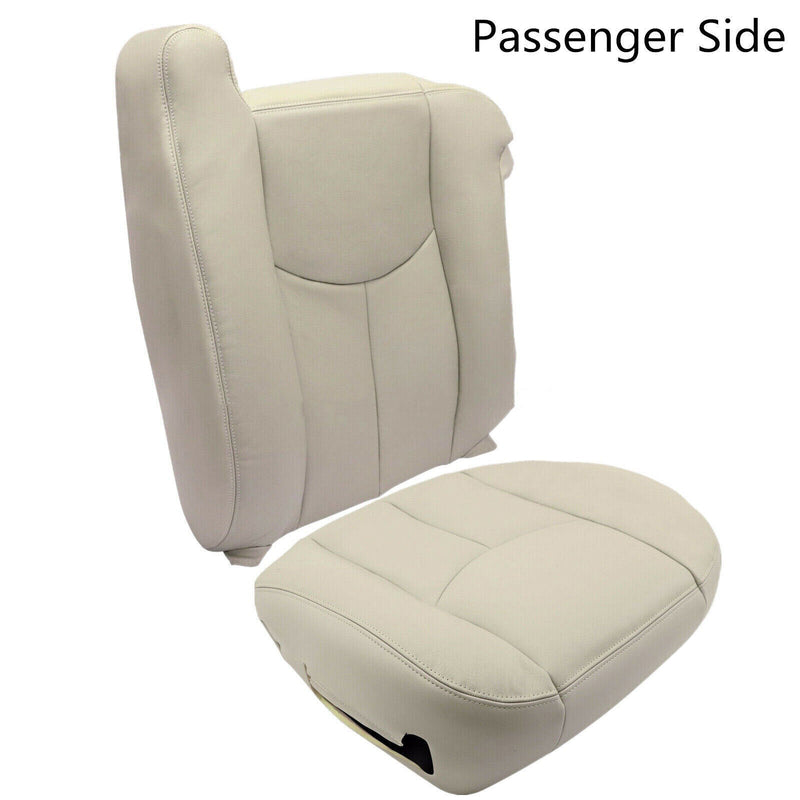 DURAFORCE New For 2003-06 Chevy Tahoe Suburban Passenger Leather Seat Cover Light Tan