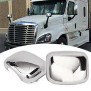 DURAFORCE For 2008-2017 Freightliner Cascadia Chrome Hood Mirrors Cover LH RH Pair