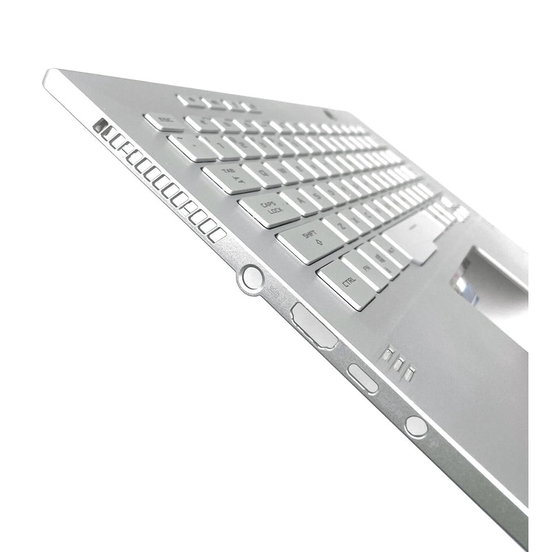 DURAFORCE For Asus GA401Q GA401 GA401I GA401U 14in Palmrest Cover Backlit Keyboard Silver