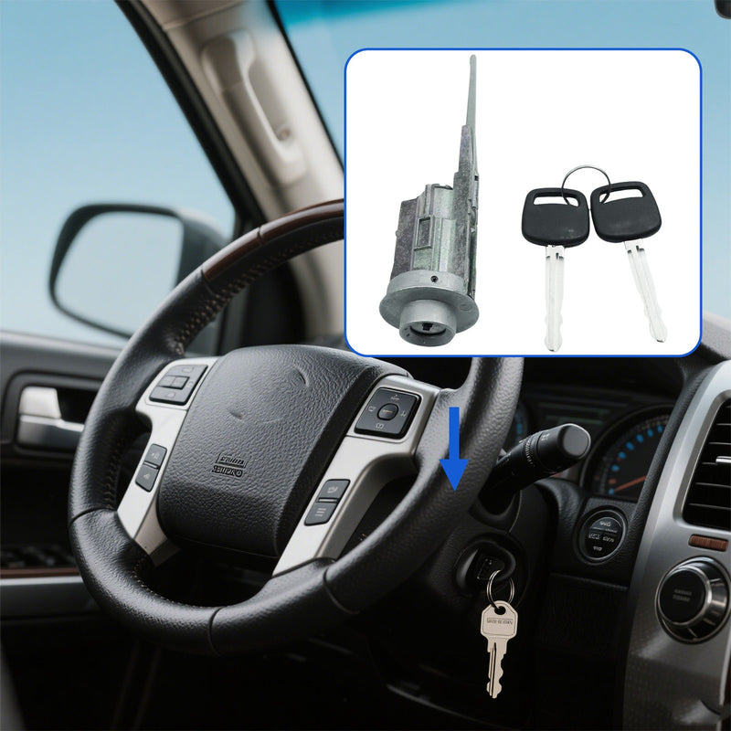 DURAFORCE 89703-33070 Ignition Lock Cylinder Switch with 2 Keys For Lexus LX470 2003-2005