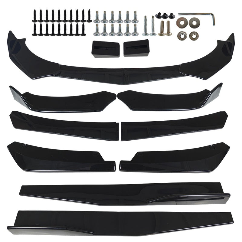 DURAFORCE Front Bumper Lip Spoiler Splitter Body Kit Blk For HONDA ACCORD Coupe Sedan Car
