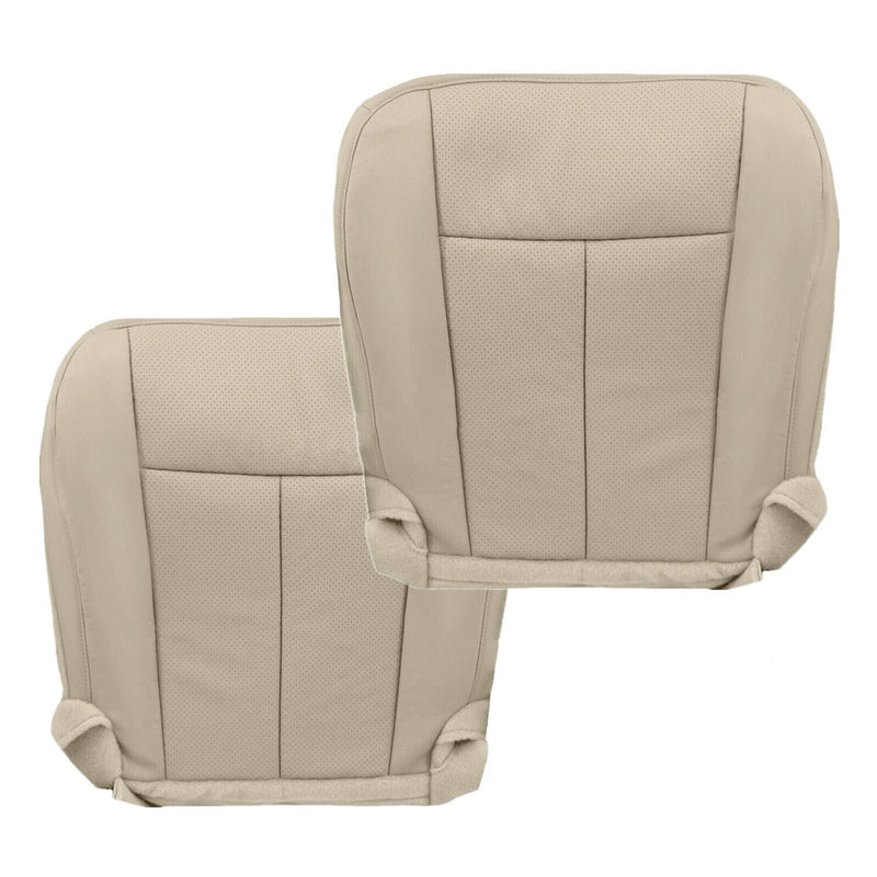 Driver Passenger Leather Bottom Seat Cover Tan for Ford Expedition 2007 2014