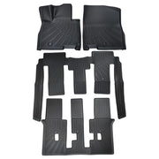 DURAFORCE 3 Row Floor Mat for 2022-2025 Kia Carnival MPV 8 Seats Models TPE Liner