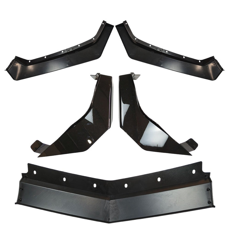 DURAFORCE For Corvette C8 Z51 STG 2020-2024 Gloss Black Front Bumper Lip Splitter