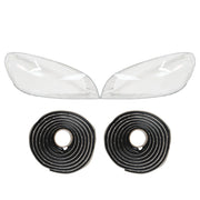 DURAFORCE A Pair Front Headlight Lens Shell+Sealant Glue For Volvo S60 V60 2011-12-2013