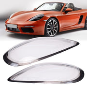 DURAFORCE For 2014-2016 Porsche Boxster Cayman 981 Headlight Lens Cover Shell Left + Right