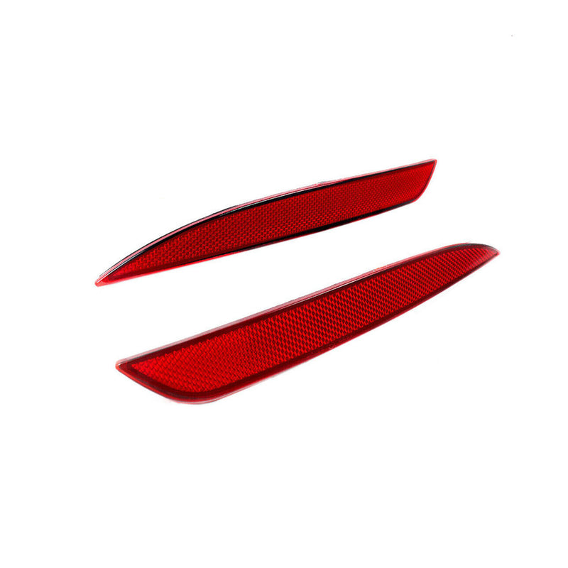 DURAFORCE Tail Rear Bumper Reflector Red Pair LH RH For Tesla Model Y 2022 2021 2020