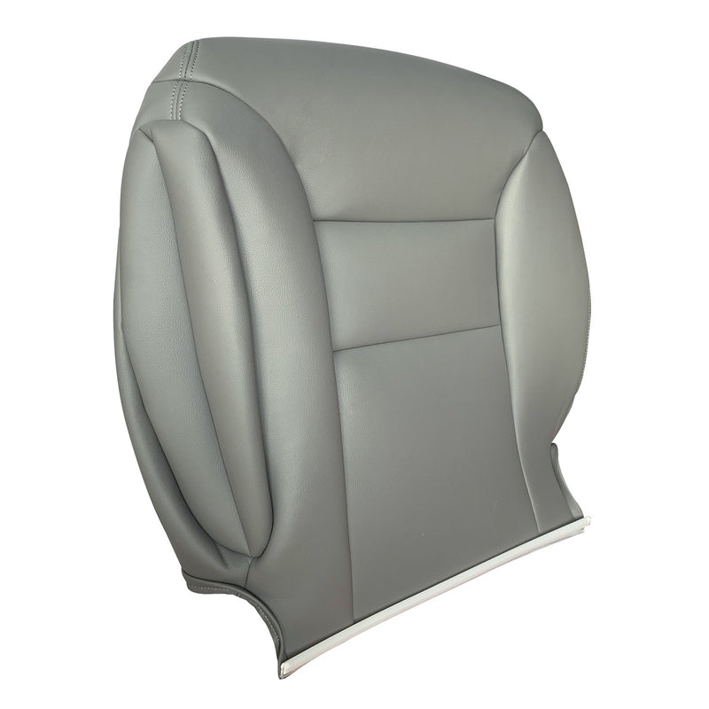 DURAFORCE Driver Passenger Leather Seat Covers Gray For 1995 - 1999 Chevy Silverado Tahoe