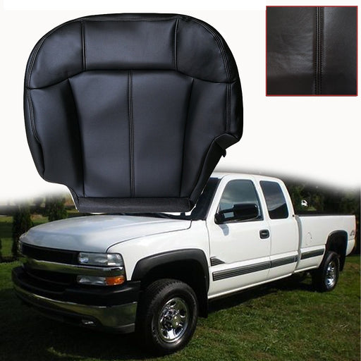 DURAFORCE Driver Side Leather Seat Cover Dark Gray For 1999- 02 Chevy Silverado 1500 2500