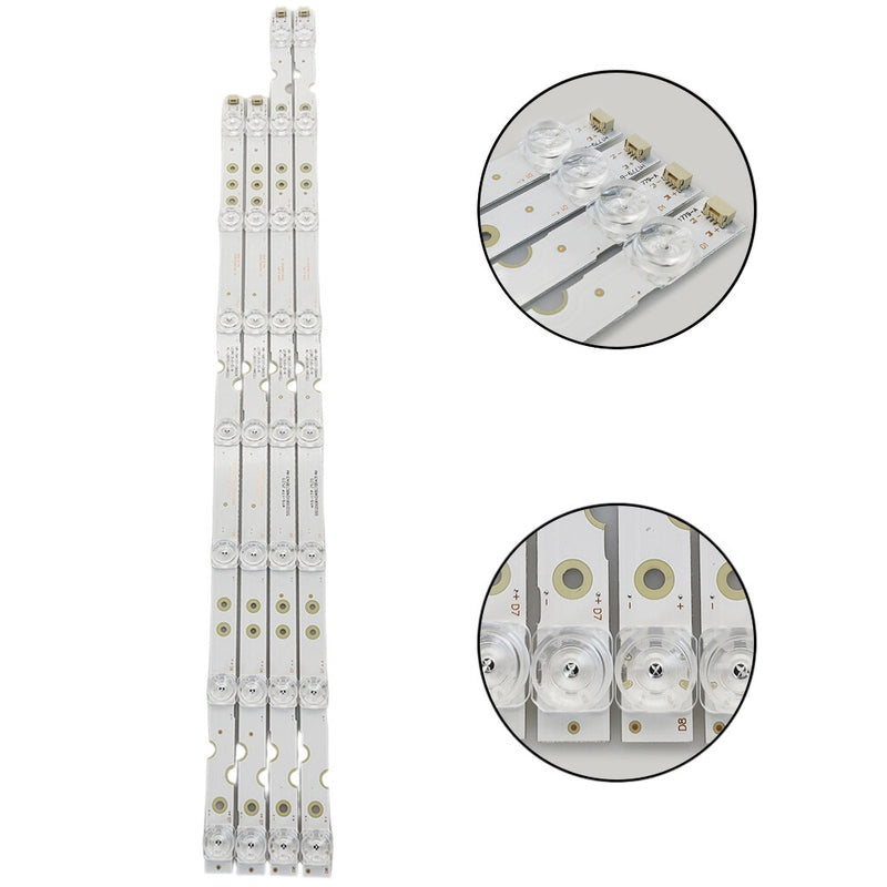 DURAFORCE 55HR330M07B2 55HR330M08A2 LED Backlight Strips 4 for TCL 55S423 55S421