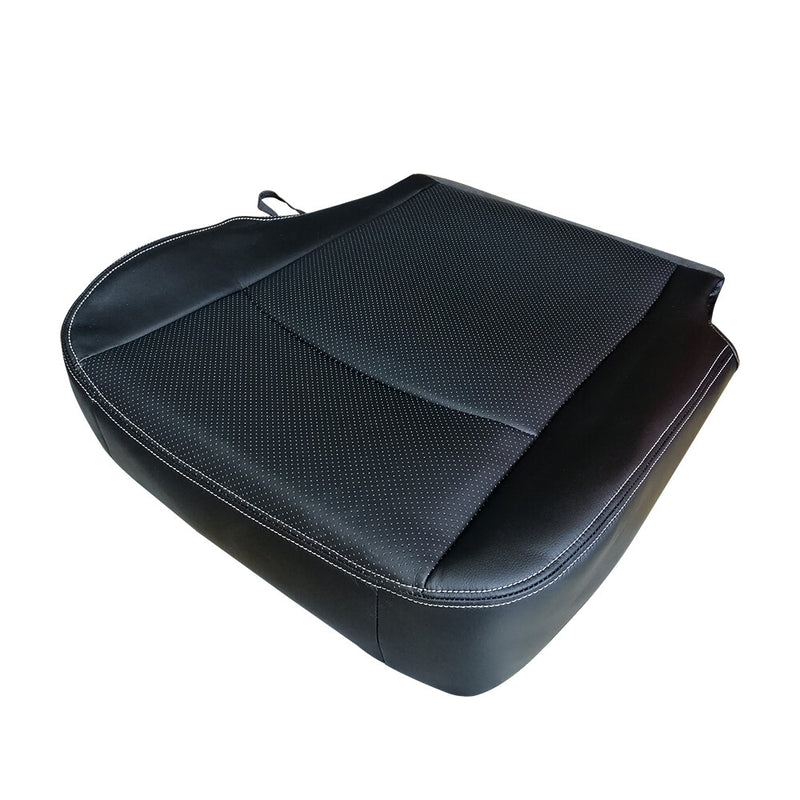 DURAFORCE For 2013-2018 Dodge Ram 1500 2500 Laramie Driver Bottom Leather Seat Cover Black