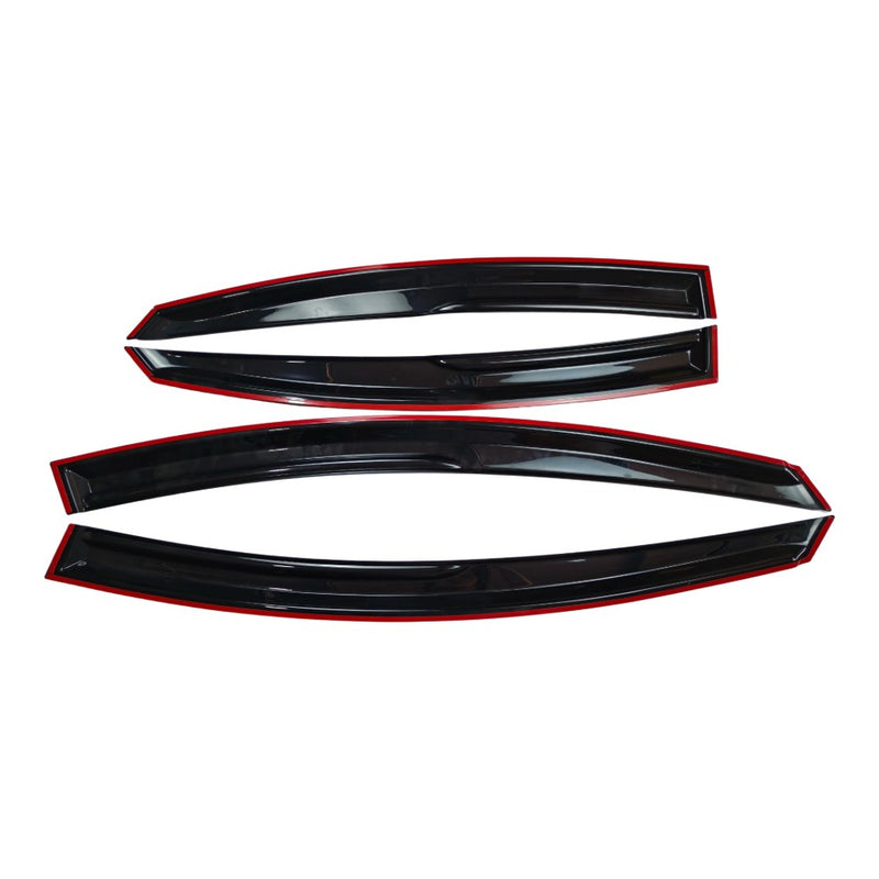 DURAFORCE New M Style Window Visors Rain Guards Deflector For 2011-2014 Hyundai Sonata