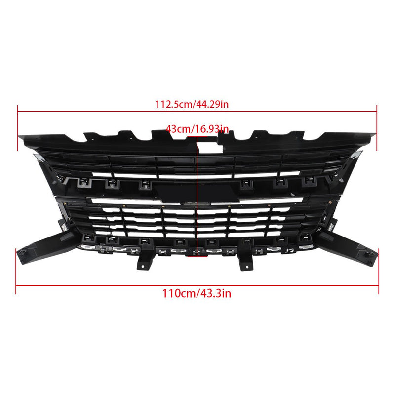 DURAFORCE NEW Front Upper Grille Replacement Grill Plastic For Chevrolet Colorado 15-20