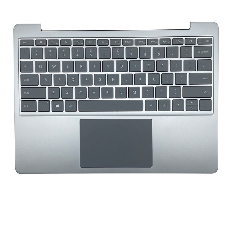 DURAFORCE Silver Palmrest Touchpad Backlit Keyboard For Microsoft Surface Go 1943 12.4" US