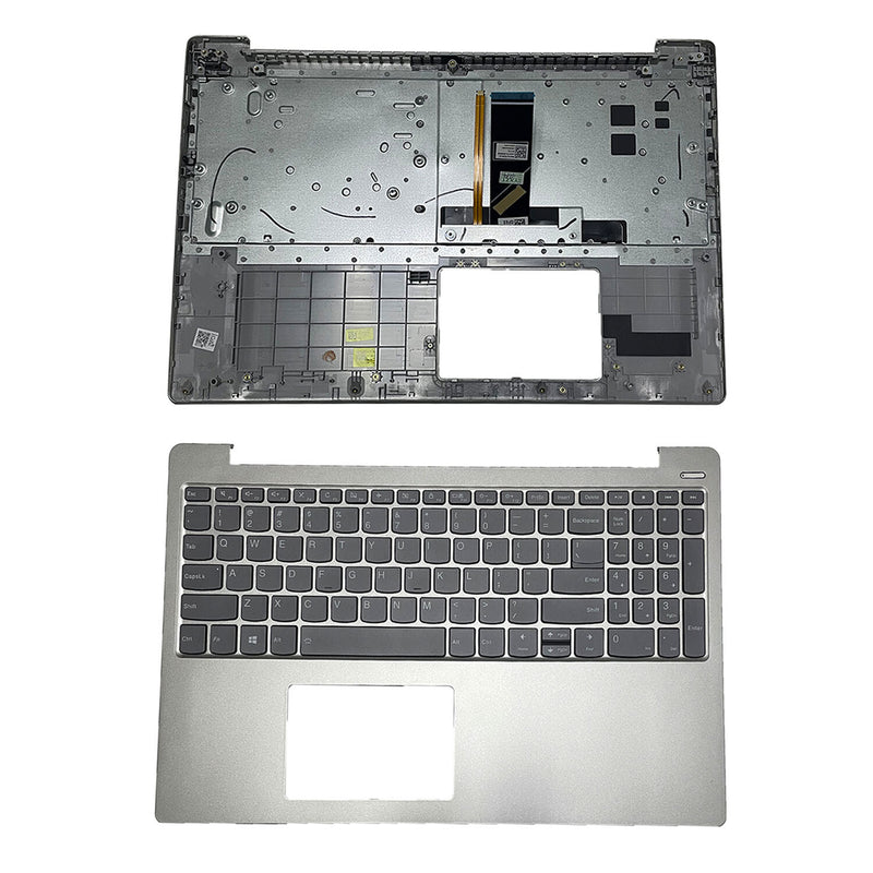 DURAFORCE Palmrest For Lenovo ideapad 330S-15IKB 330S-15ISK ARR Keyboard Backlit Sliver US